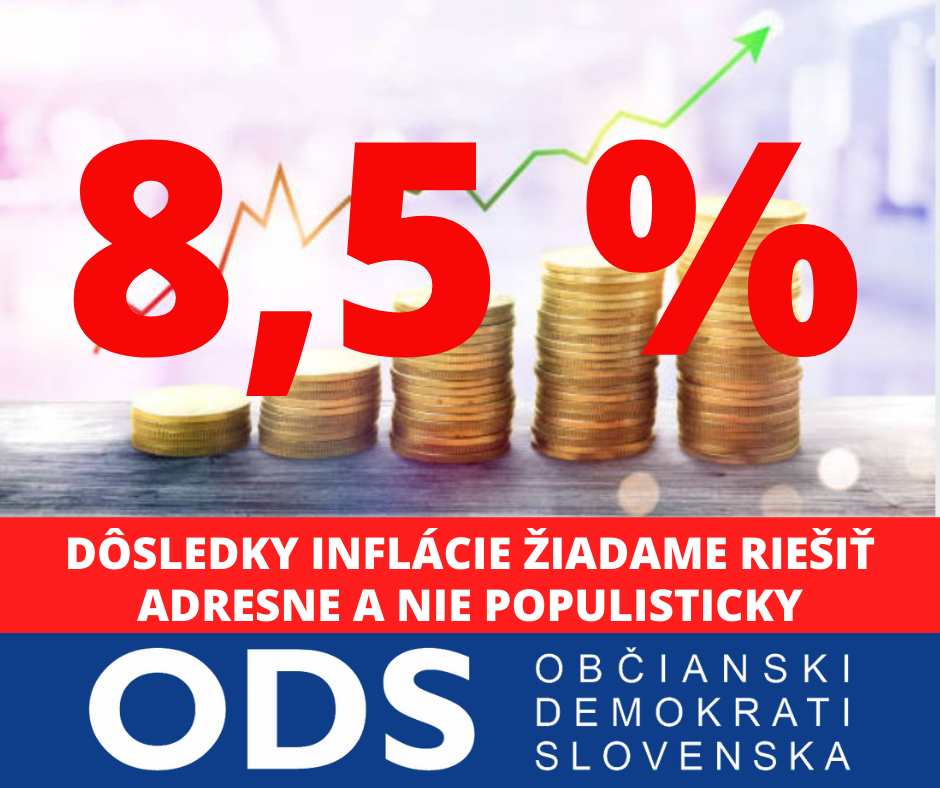 Dôsledky Inflácie žiadame riešiť adresne a nie populisticky